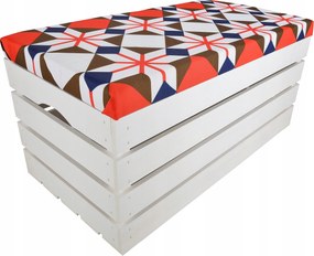 Tároló Nagy Puff Ülőke Fenyő Láda