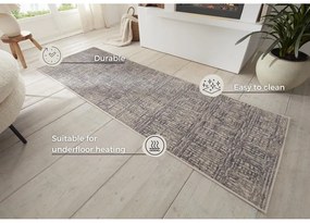 Szürke futószőnyeg 80x200 cm Terrain – Hanse Home