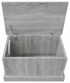 szürke sonoma szerelt fa tárolóláda 50x30x28 cm