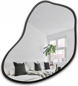 Tükör fekete keretben Kvarc 151X160 organikus falra szerelhető