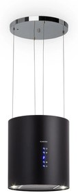 Klarstein Barett, sziget páraelszívó, Ø 35 cm, légkeringetés, 560 m³/ó, LED, aktívszén szűrő, fekete