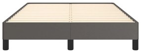 ágykeret matrac nélkül szürke 120x190 cm műbőr