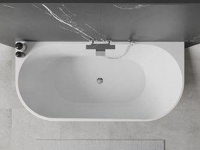 Mexen OVAL szabadon álló fürdőkád, 170 x 80 cm + automata szifon, fehér, 52671708000