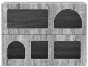 Széf Szürke Sonoma 80,5 x 35 x 59 cm Faanyag