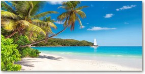 Fotó üvegkép Trópusi tengerpart 140x70