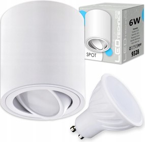 Spot Falra Szerelhető Halogén Mennyezeti Lámpatest GU10 6W Led izzó