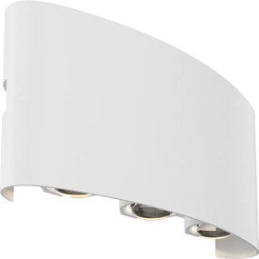 MAYTONI O417WL-L6W3K STRATO Modern Kültéri Fali Lámpa Fehér, Fekete LED IP54