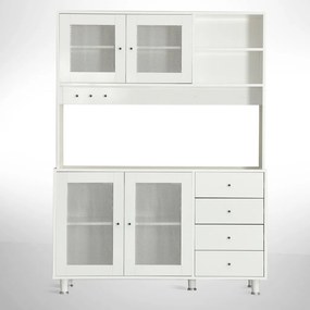 Grano konyhaszekrény, fehér, 140 cm