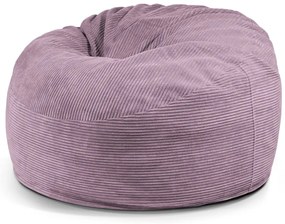 Lila kordbársony babzsákfotel Om 110 – SLOWDOWN