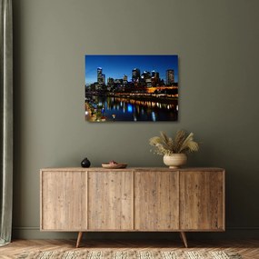 Éjszaka Melbourne-ben (üvegen) (70x50 cm)