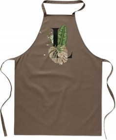 Konyhai Kötény Bézs L Betűvel Lara Laura Leosia Leszek FA_382_b