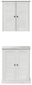 Fürdőszoba bútor szett polcokkal 2 pcs Barna 67.5 x 34 x 80 cm