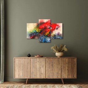 Vörös ara papagájok képe (90x60 cm)
