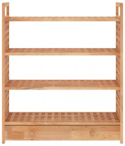 tömör diófa cipőállvány fiókkal 70 x 27 x 81 cm