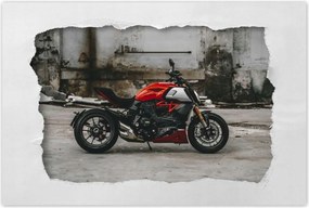 Poszter 60x40 Piros Ducati Motorkerékpár