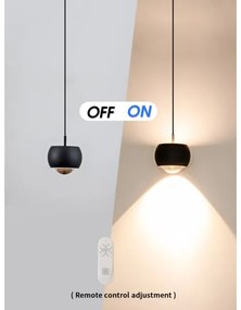 Immax NEO 07219L - LED dimmelhető DORMINE csillár 6W/230V matt fekete Tuya +DO