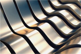 Fotótapéta Dekoratív Fali Tapéta Képek Fém hullámok 104x70