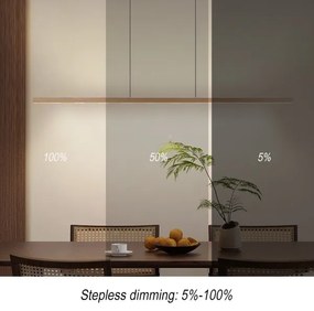 Immax NEO 07310L-LED dimmelhető kábeles csillár érzékelővel MADEIRA 37W/230V 157 cm kőris