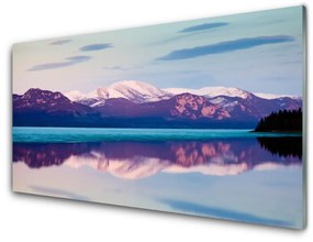 Akrilkép Mountain Lake Landscape 125x50 cm