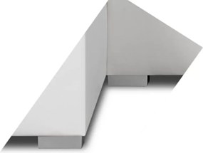 HUBI Kinyitható sarokkanapé Ezüst/fekete