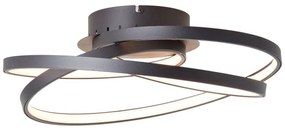 Brilliant - LED Mennyezeti lámpa LABYRINTH LED/40W/230V átm. 39,5 cm fekete