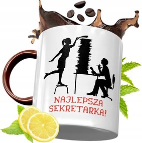 Bordó Bögre Titkárnőnek Születésnapi Ajándék fényképes nyomtatással