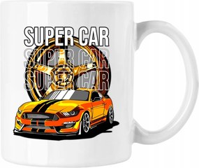 Bögre GT350 Car Sport Autó Fehér 330ml