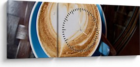 Kép - Latte Art (órával) (90x30 cm)