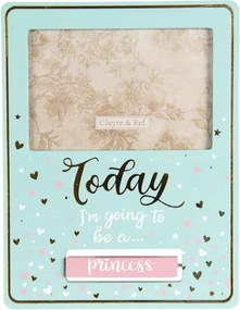 Színes képkeret vintage stílusban, felirattal 15x10 cm