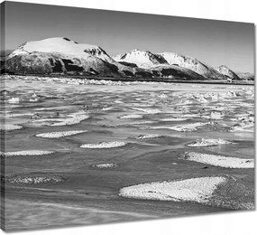 Vászonkép 50x40 Tél Norvégia Tó