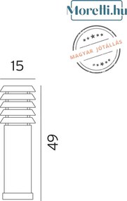 Kültéri Állólámpa szürke NORLYS 1477GA
