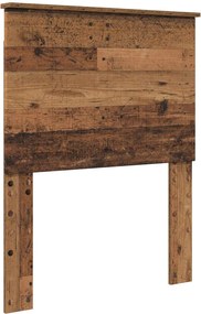 vidaXL Fejtámla fejtámlával Öreg fa 75 cm Faanyag