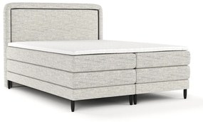 Világosszürke boxspring ágy 140x200 cm Dove – Maison de Rêve