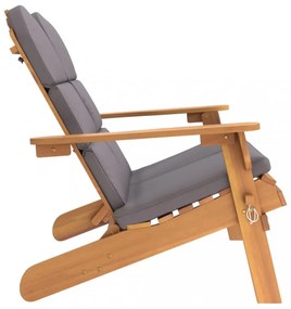 tömör akácfa Adirondack kerti pad párnával