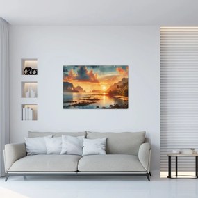 Kép - Kilátás a partról (90x60 cm)
