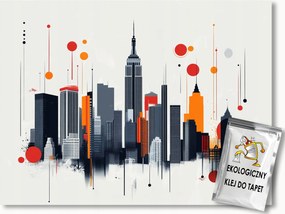 Fotótapéta Flizelina Grafika Város Felhőkarcolók Urban Modern 100x75 ragasztó