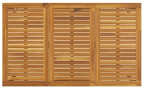 Kert étkező szett 7 pcs Szürke és barna 150 x 90 x 75 cm