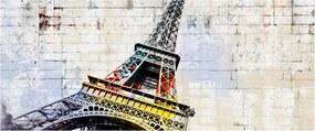 Kép - Az Eiffel-torony digitális művészete (120x50 cm)