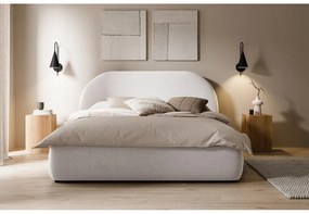 Franciaágy 140 cm Olivo P (ágyráccsal) (tárolóhellyel) (fehér + fekete). Akció -15%. 1100412