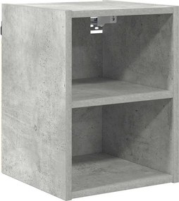 vidaXL Függő szekrény tárolóval Beton Szürke 30 x 29,5 x 40 cm Faanyag