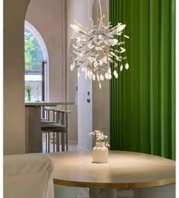 Globo 64138HS - QUEENA kábeles csillár 4xE14/40W/230V ezüst