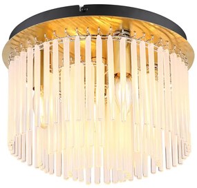 Globo 15698DM - Mennyezeti lámpa GORLEY 5xE27/60W/230V átm. 32 cm arany