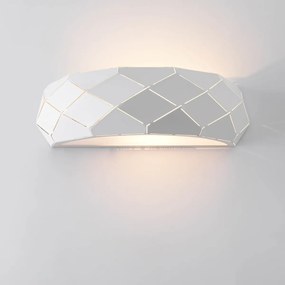 Modern fali lámpa Reus hajlított lemez hasmagasság félkör alakú felső alsó