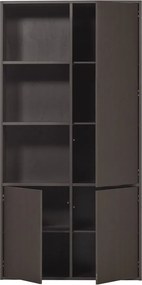 Sötétbarna borovi fenyő moduláris szekrény 108x215 cm Meggy – WOOOD