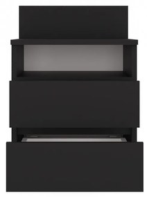 Baltrum M1 éjjeliszekrény, 40x59x32 cm, matt fekete