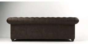 Sötétbarna bársony kanapé 230 cm Cambridge – Ropez