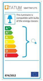 Fekete-bronzszínű függőlámpa fém búrával ø 30 cm Pacman – Opviq lights