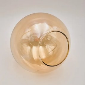 Felületre szerelhető csillár  MALENA 3xE14/5W/230V arany/fekete/füstös bézs