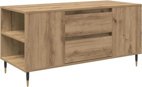 vidaXL Dohányzóasztal fiókkal Artisan tölgy 102 x 44,5 x 50 cm Faanyag