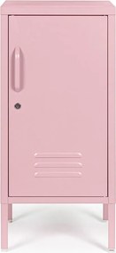 Világos rózsaszín fém zárható szekrény 35x76x40 cm Cambridge – Yes Everyday